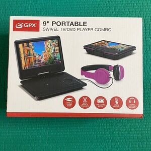 Portable 9” DVD player brand new in the box.